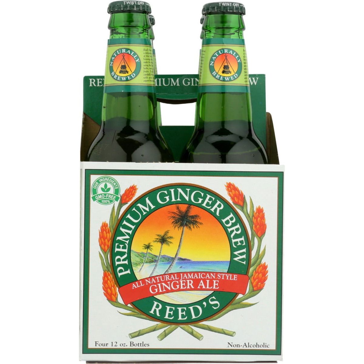 REED'S INC: Premium Ginger Brew Pack of 4 (12 oz each), 48 oz - Sunshine Co Op. - #tag1# - #tag2# - #tag3# - #tag4#
