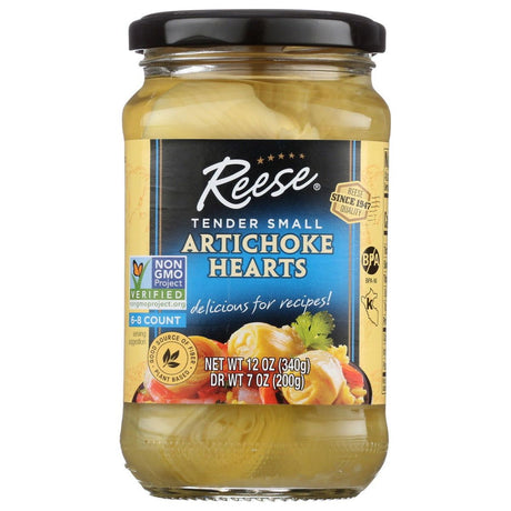 REESE: Small Artichokes In Glass, 12 oz - Sunshine Co Op. - #tag1# - #tag2# - #tag3# - #tag4#