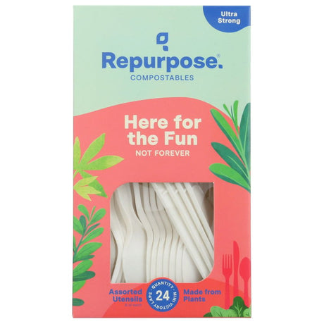REPURPOSE: Assorted Utensils, 24 ea - Sunshine Co Op. - #tag1# - #tag2# - #tag3# - #tag4#