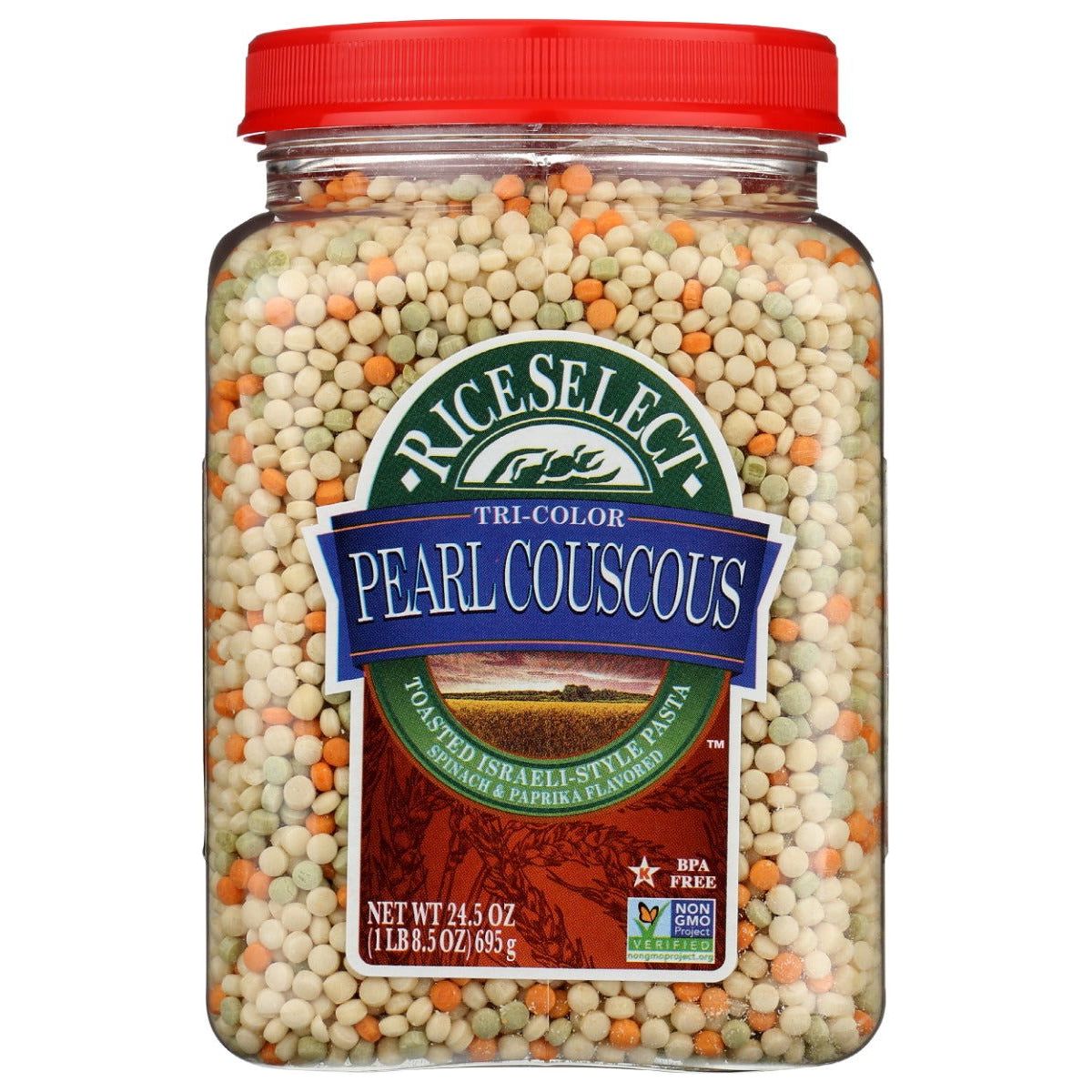 RICESELECT: Tri Color Pearl Couscous, 24.5 oz - Sunshine Co Op. - #tag1# - #tag2# - #tag3# - #tag4#
