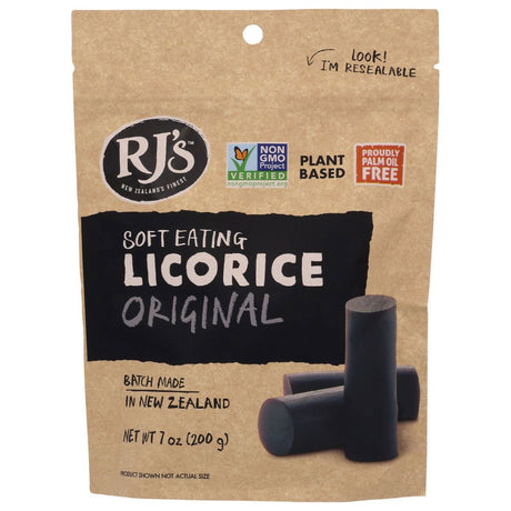 RJS LICORICE: Soft Eating Licorice Original, 7 oz - Sunshine Co Op. - #tag1# - #tag2# - #tag3# - #tag4#