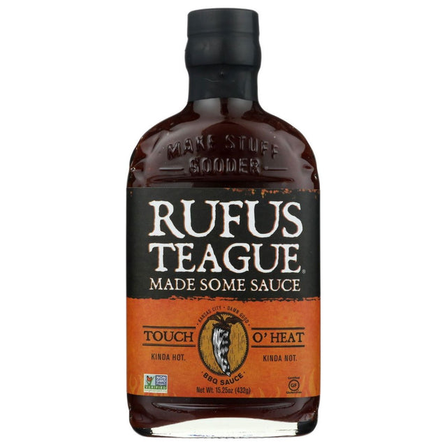 RUFUS TEAGUE: Touch O Heat BBQ Sauce, 15.25 oz - Sunshine Co Op. - #tag1# - #tag2# - #tag3# - #tag4#