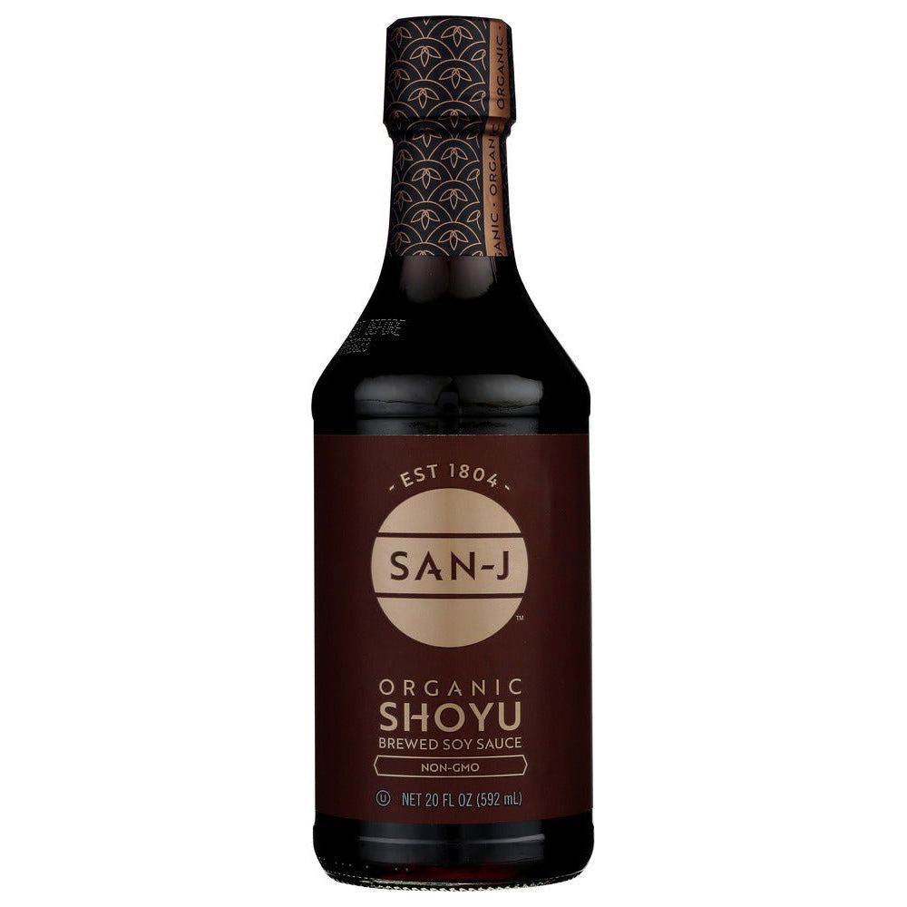 SAN J: Organic Shoyu Brewed Soy Sauce, 20 oz - Sunshine Co Op. - #tag1# - #tag2# - #tag3# - #tag4#