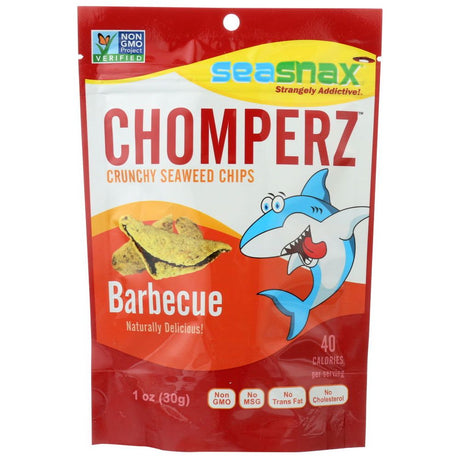SEA SNAX: Chip Seaweed Chomperz Barbecue, 1 oz - Sunshine Co Op. - #tag1# - #tag2# - #tag3# - #tag4#