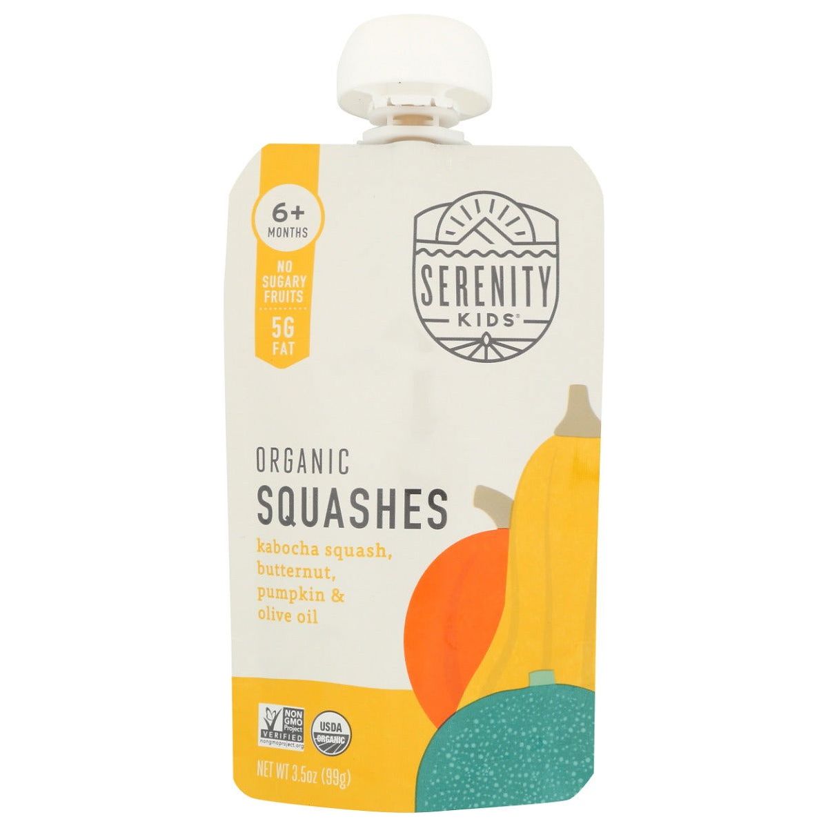 SERENITY KIDS: Organic Squashes With Organic Olive Oil, 3.5 oz - Sunshine Co Op. - #tag1# - #tag2# - #tag3# - #tag4#