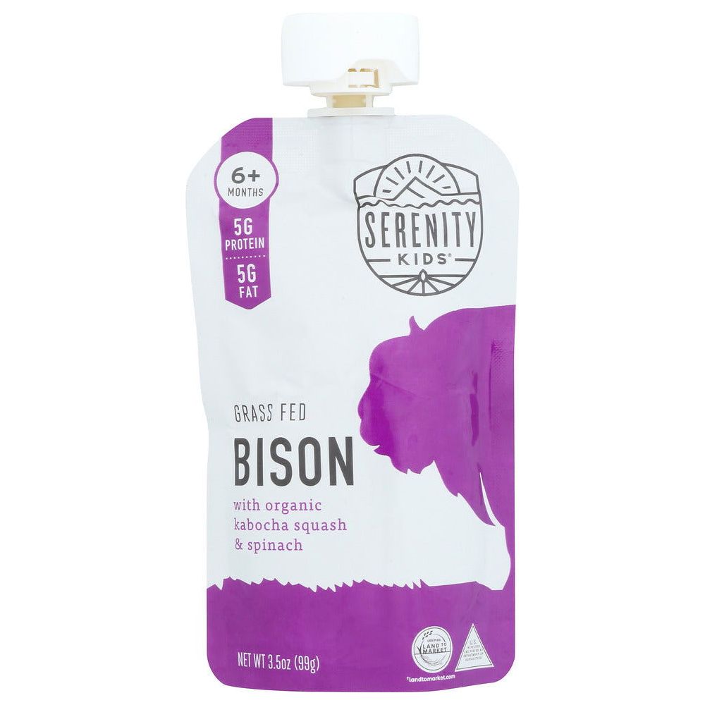 SERENITY KIDS: Toddler Bison Kabocha Squash Pumpkin, 3.5 oz - Sunshine Co Op. - #tag1# - #tag2# - #tag3# - #tag4#