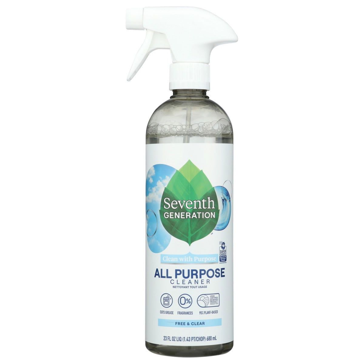 SEVENTH GENERATION: All Purpose Cleaner Free and Clear, 23 oz - Sunshine Co Op. - #tag1# - #tag2# - #tag3# - #tag4#