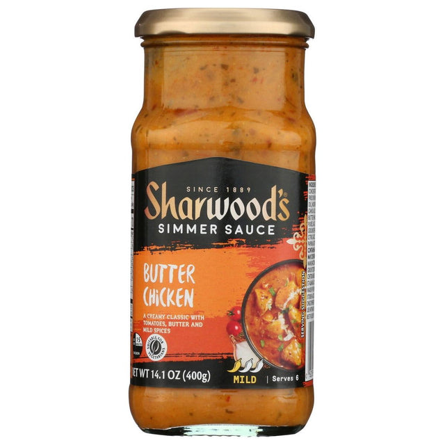 SHARWOODS: Butter Chicken Simmer Sauce, 14.1 oz - Sunshine Co Op. - #tag1# - #tag2# - #tag3# - #tag4#
