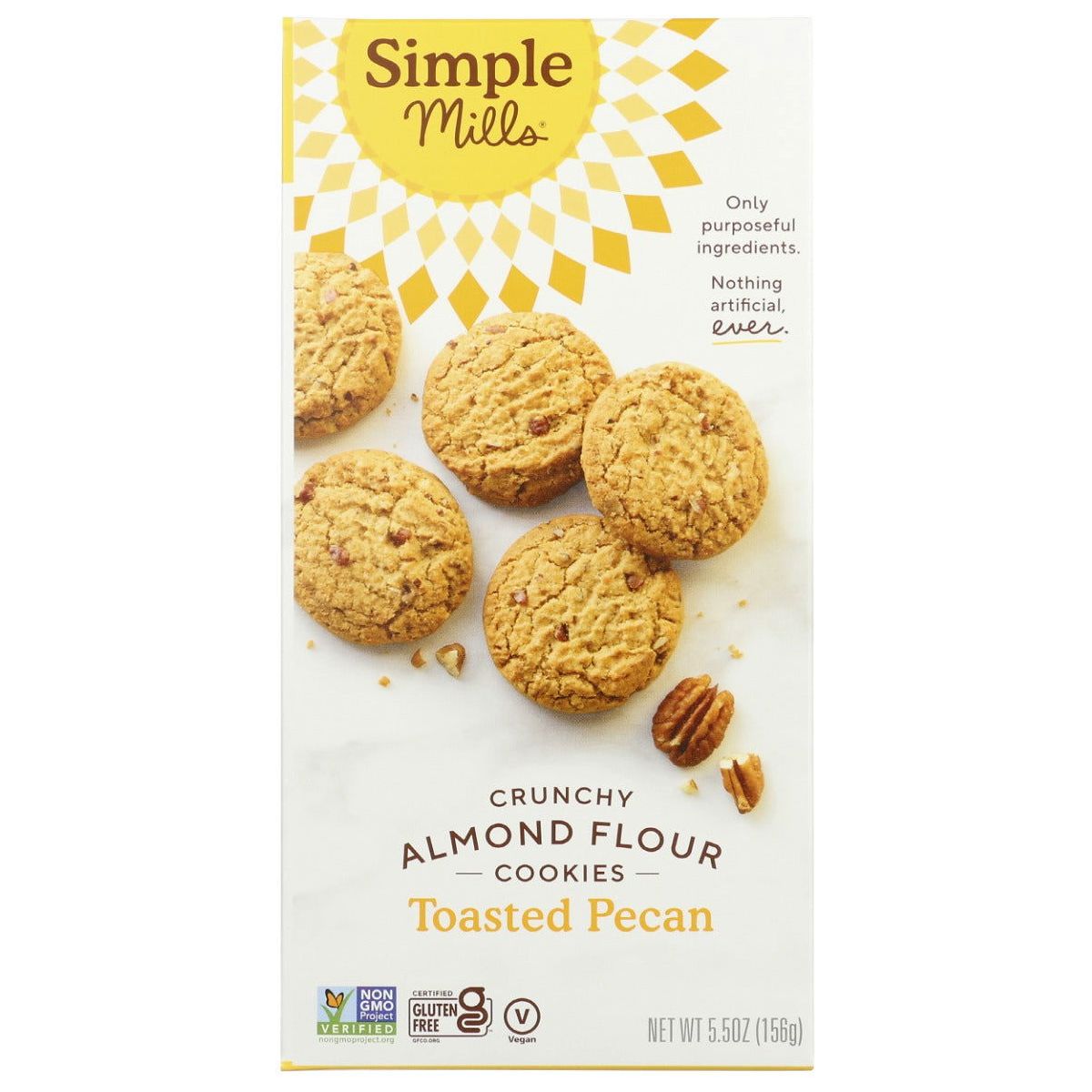 SIMPLE MILLS: Crunchy Toasted Pecan Cookies, 5.5 oz - Sunshine Co Op. - #tag1# - #tag2# - #tag3# - #tag4#