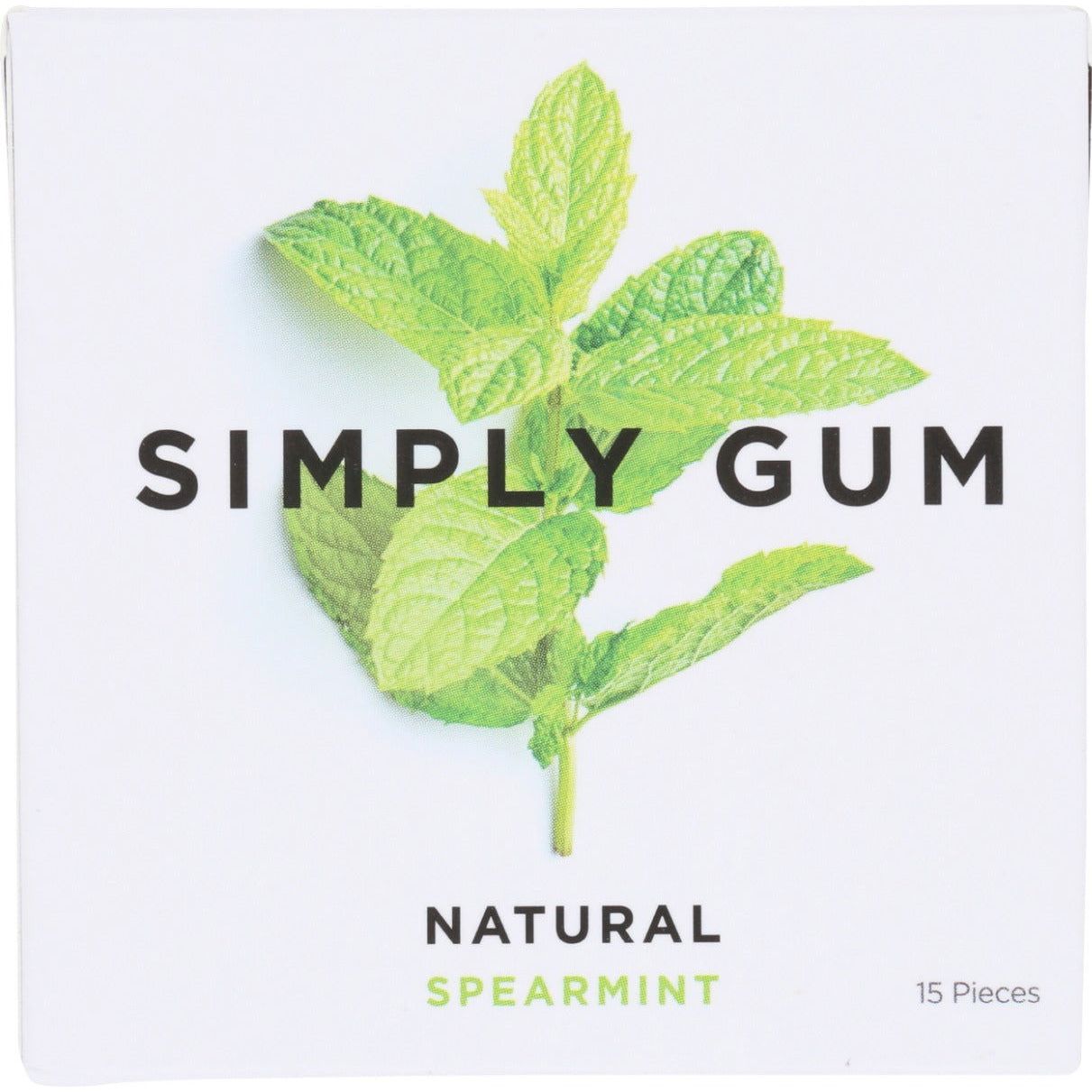 SIMPLY GUM: Natural Spearmint Gum, 15 pc - Sunshine Co Op. - #tag1# - #tag2# - #tag3# - #tag4#
