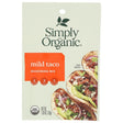 SIMPLY ORGANIC: Mild Taco Seasoning Mix, 1 oz - Sunshine Co Op. - #tag1# - #tag2# - #tag3# - #tag4#