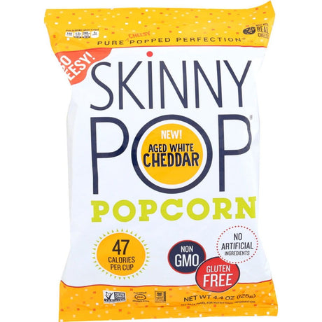 SKINNY POP: Popcorn Aged White Cheddar, 4.4 oz - Sunshine Co Op. - #tag1# - #tag2# - #tag3# - #tag4#