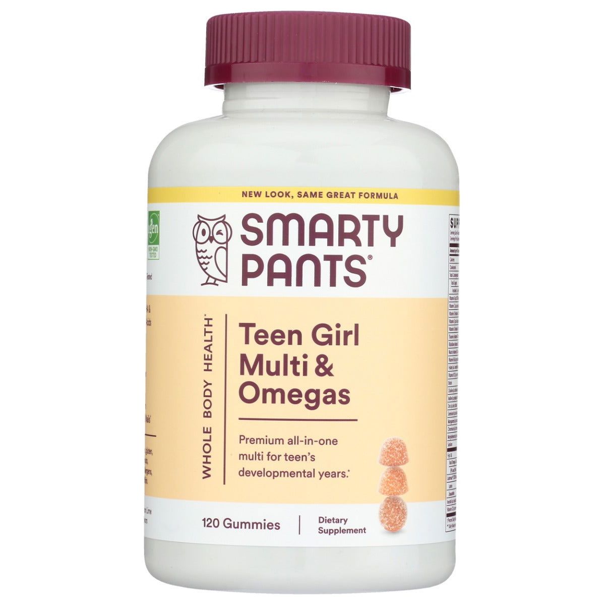 SMARTYPANTS: Teen Girl Multi and Omegas, 120 pc - Sunshine Co Op. - #tag1# - #tag2# - #tag3# - #tag4#