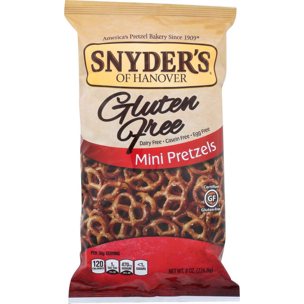 SNYDER'S OF HANOVER: Gluten Free Mini Pretzels, 8 oz - Sunshine Co Op. - #tag1# - #tag2# - #tag3# - #tag4#