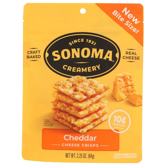 SONOMA CREAMERY: Cheddar Cheese Crisps, 2.25 oz - Sunshine Co Op. - #tag1# - #tag2# - #tag3# - #tag4#