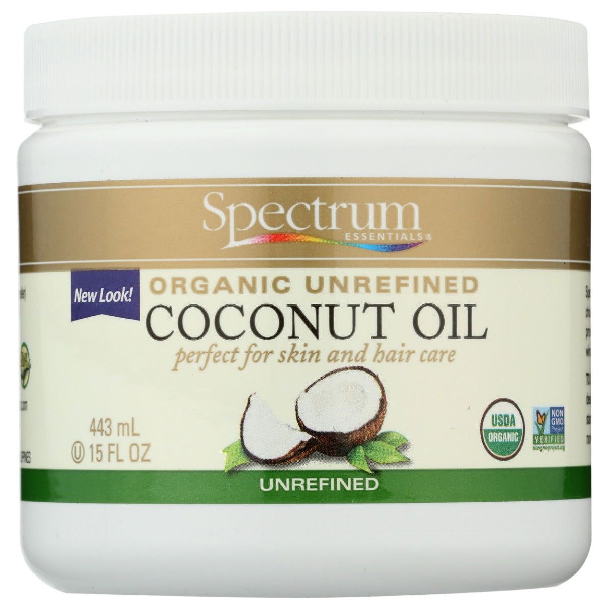 SPECTRUM NATURALS: Organic Coconut Oil Unrefined, 15 fo - Sunshine Co Op. - #tag1# - #tag2# - #tag3# - #tag4#