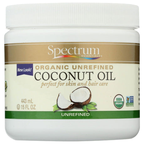 SPECTRUM NATURALS: Organic Coconut Oil Unrefined, 15 fo - Sunshine Co Op. - #tag1# - #tag2# - #tag3# - #tag4#