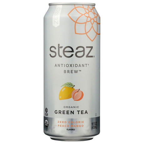 STEAZ: Zero Calorie Peach Mango Iced Tea, 16 fo - Sunshine Co Op. - #tag1# - #tag2# - #tag3# - #tag4#