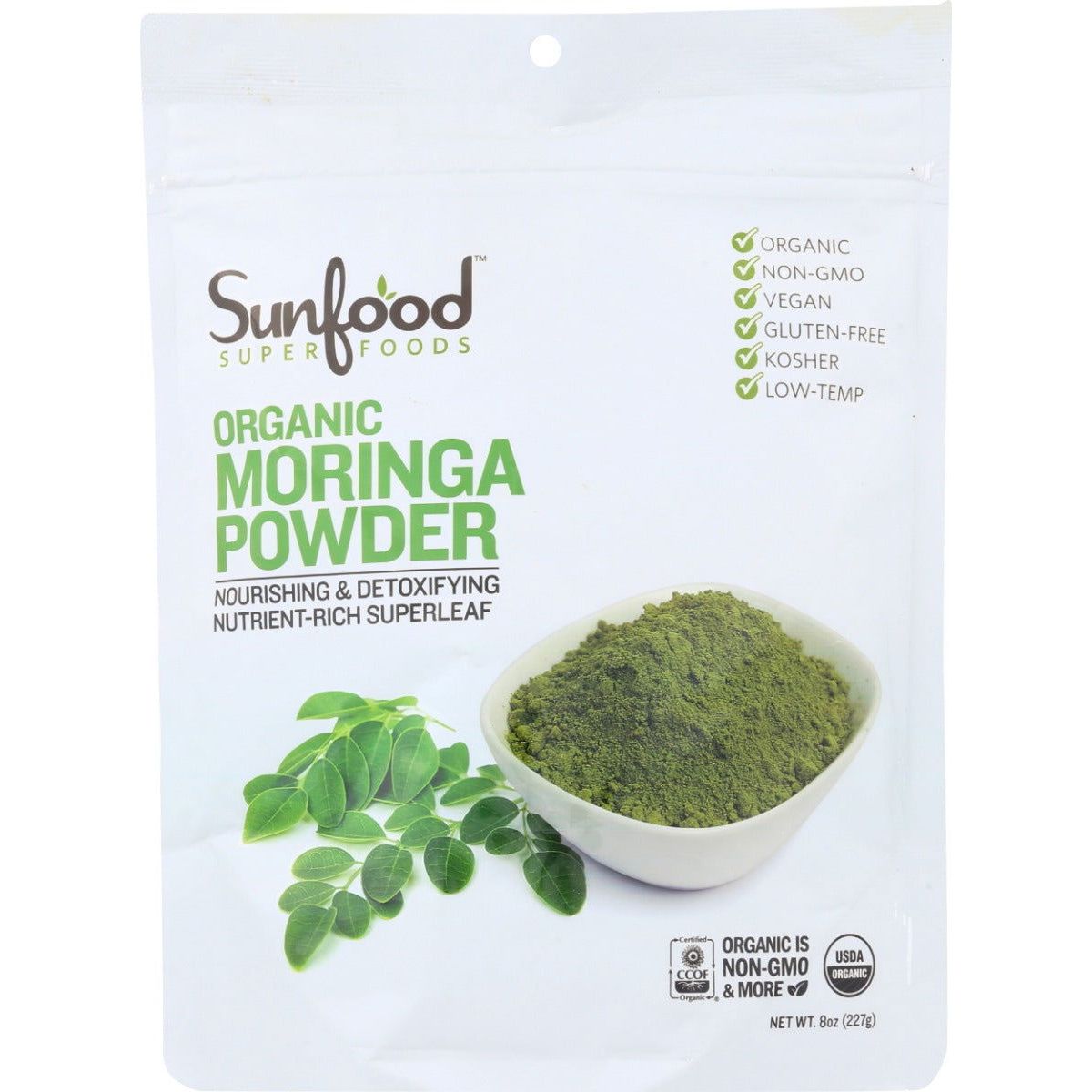 SUNFOOD SUPERFOODS: Moringa Leaf Powder Organic, 8 oz - Sunshine Co Op. - #tag1# - #tag2# - #tag3# - #tag4#