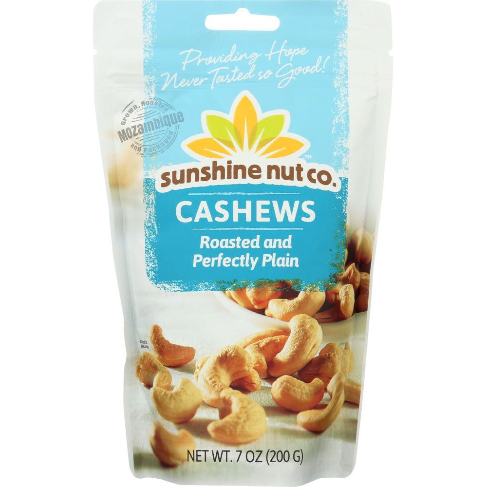 SUNSHINE NUT COMPANY: Cashews Roasted Plain, 7 oz - Sunshine Co Op. - #tag1# - #tag2# - #tag3# - #tag4#
