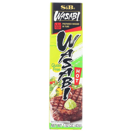 S & B: Prepared Wasabi In Tube, 1.52 oz - Sunshine Co Op. - #tag1# - #tag2# - #tag3# - #tag4#