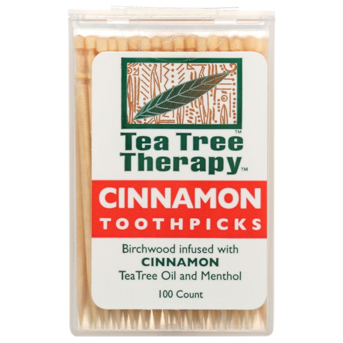 TEA TREE THERAPY: Cinnamon Toothpicks, 100 pc - Sunshine Co Op. - #tag1# - #tag2# - #tag3# - #tag4#