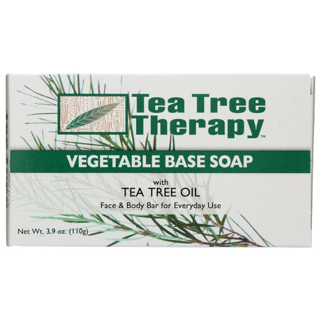TEA TREE THERAPY: Vegetable Base Bar Soap, 3.9 oz - Sunshine Co Op. - #tag1# - #tag2# - #tag3# - #tag4#