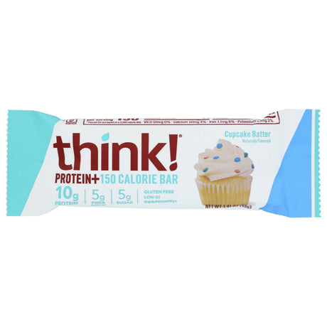THINK THIN: Bar Protein Fiber Cupcake Batter, 1.41 oz - Sunshine Co Op. - #tag1# - #tag2# - #tag3# - #tag4#
