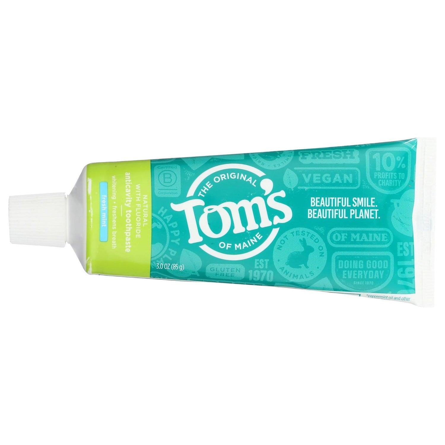 TOMS OF MAINE: Travel Natural Toothpaste Fresh Mint, 3 oz - Sunshine Co Op. - #tag1# - #tag2# - #tag3# - #tag4#