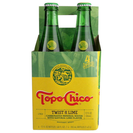TOPO CHICO: Sparkling Water Lime Twist 4pk, 12 oz - Sunshine Co Op. - #tag1# - #tag2# - #tag3# - #tag4#