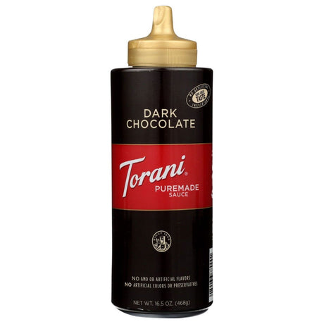 TORANI: Dark Chocolate Sauce, 16.5 oz - Sunshine Co Op. - #tag1# - #tag2# - #tag3# - #tag4#