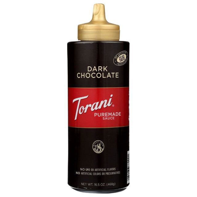 TORANI: Dark Chocolate Sauce, 16.5 oz - Sunshine Co Op. - #tag1# - #tag2# - #tag3# - #tag4#