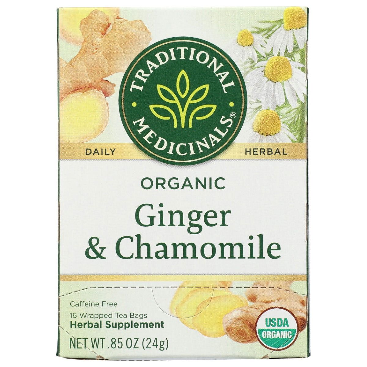 TRADITIONAL MEDICINALS: Ginger and Chamomile Tea, 16 bg - Sunshine Co Op. - #tag1# - #tag2# - #tag3# - #tag4#