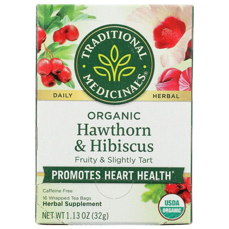 TRADITIONAL MEDICINALS: Hawthorn and Hibiscus Tea, 16 bg - Sunshine Co Op. - #tag1# - #tag2# - #tag3# - #tag4#