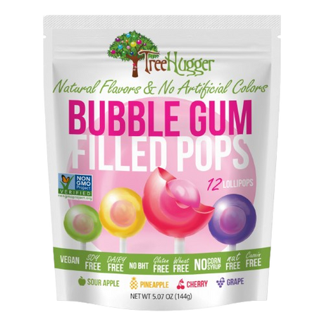 TREE HUGGER: Bubble Gum Filled Pops, 5.07 oz - Sunshine Co Op. - #tag1# - #tag2# - #tag3# - #tag4#