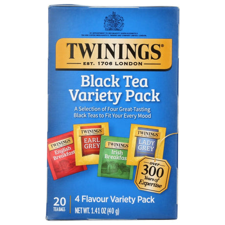 TWINING TEA: Black Tea Variety Pack 20 Tea Bags, 1.41 oz - Sunshine Co Op. - #tag1# - #tag2# - #tag3# - #tag4#