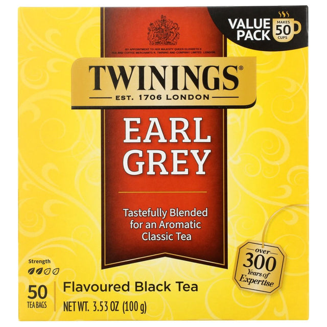 TWINING TEA: Earl Grey Tea, 50 bg - Sunshine Co Op. - #tag1# - #tag2# - #tag3# - #tag4#