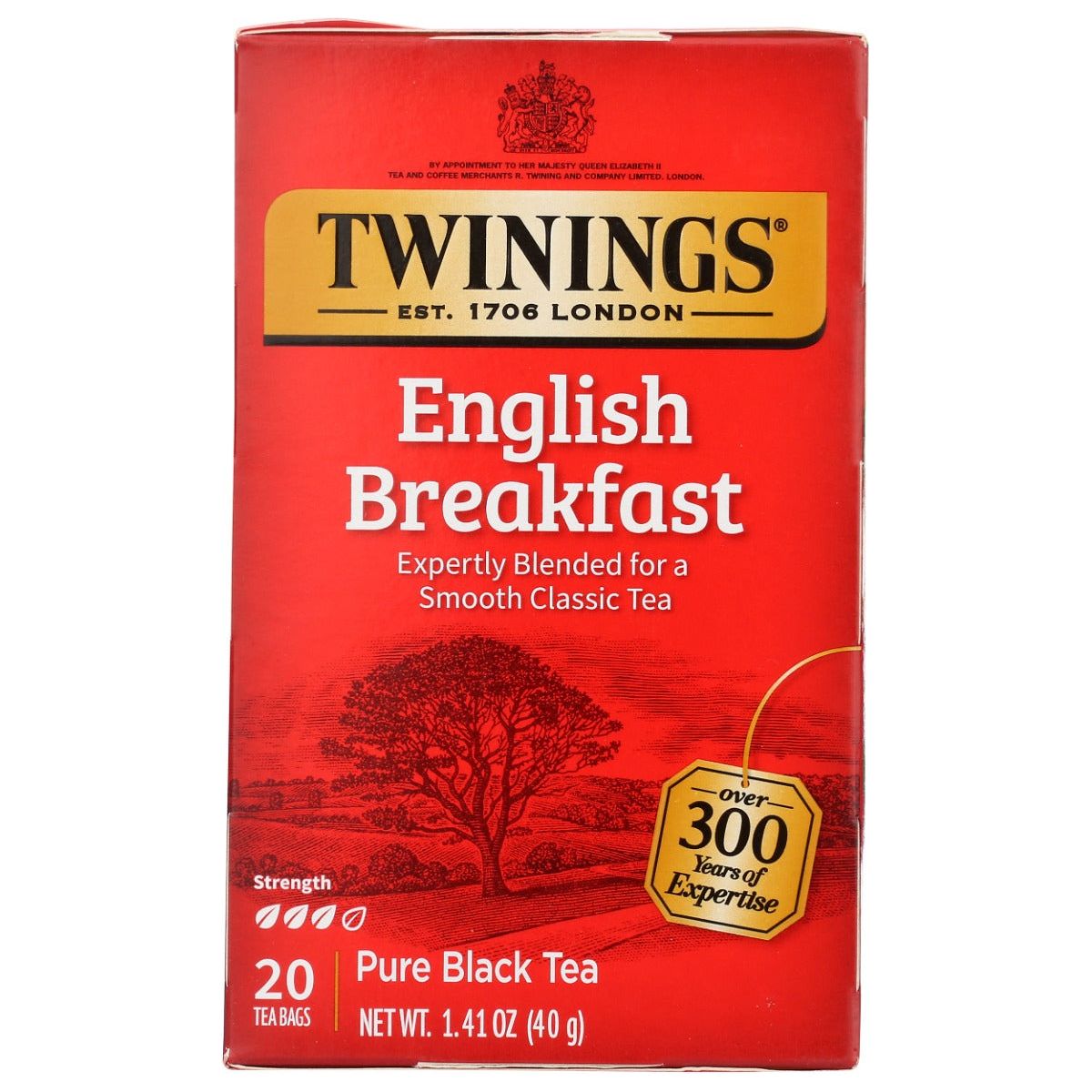 TWINING TEA: English Breakfast Tea, 20 bg - Sunshine Co Op. - #tag1# - #tag2# - #tag3# - #tag4#