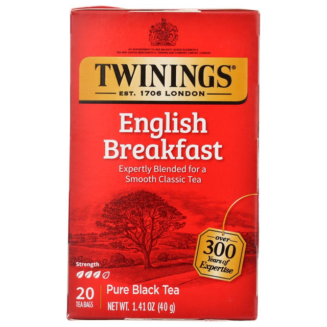 TWINING TEA: English Breakfast Tea, 20 bg - Sunshine Co Op. - #tag1# - #tag2# - #tag3# - #tag4#