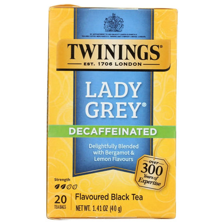TWINING TEA: Lady Grey Decaf Black Tea, 20 bg - Sunshine Co Op. - #tag1# - #tag2# - #tag3# - #tag4#