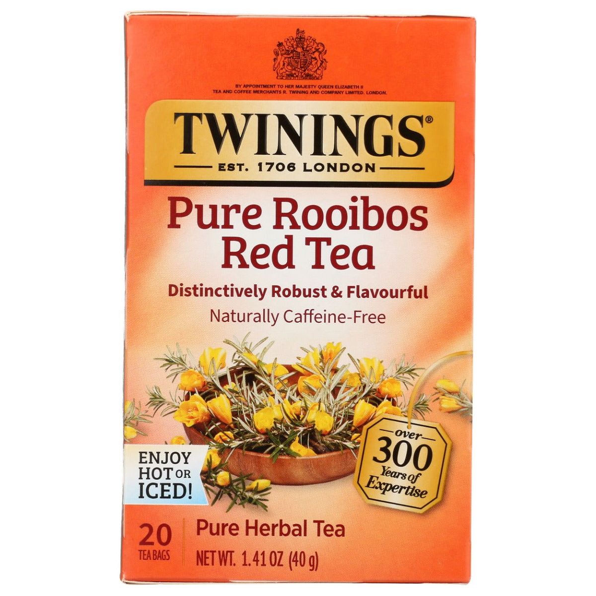 TWINING TEA: Pure Rooibos Red Tea, 20 bg - Sunshine Co Op. - #tag1# - #tag2# - #tag3# - #tag4#