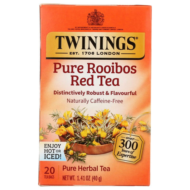 TWINING TEA: Pure Rooibos Red Tea, 20 bg - Sunshine Co Op. - #tag1# - #tag2# - #tag3# - #tag4#