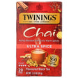 TWINING TEA: Ultra Spice Chai Tea, 20 bg - Sunshine Co Op. - #tag1# - #tag2# - #tag3# - #tag4#