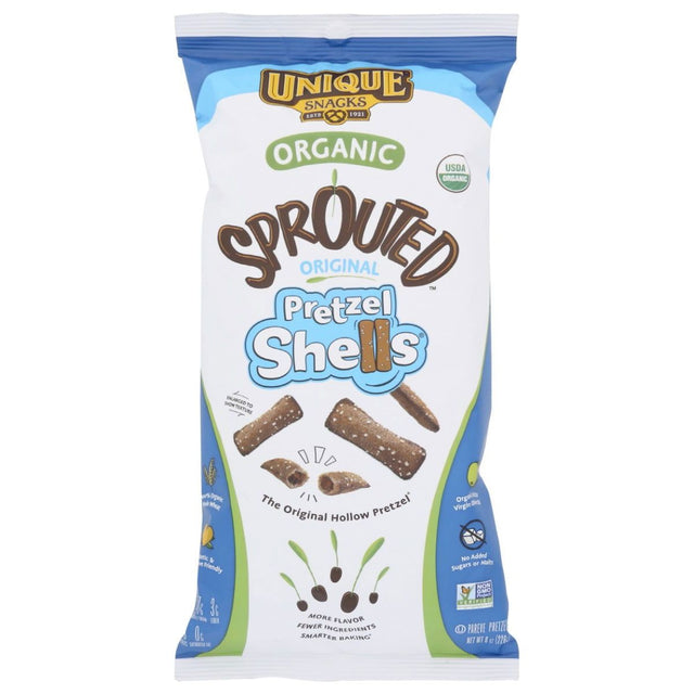 UNIQUE: Original Sprouted Pretzel Shells, 8 oz - Sunshine Co Op. - #tag1# - #tag2# - #tag3# - #tag4#