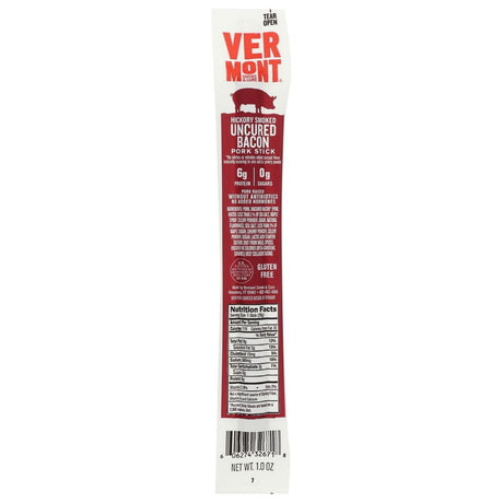 VERMONT SMOKE: Hickory Smoked Uncured Bacon Pork Sticks, 1 oz - Sunshine Co Op. - #tag1# - #tag2# - #tag3# - #tag4#