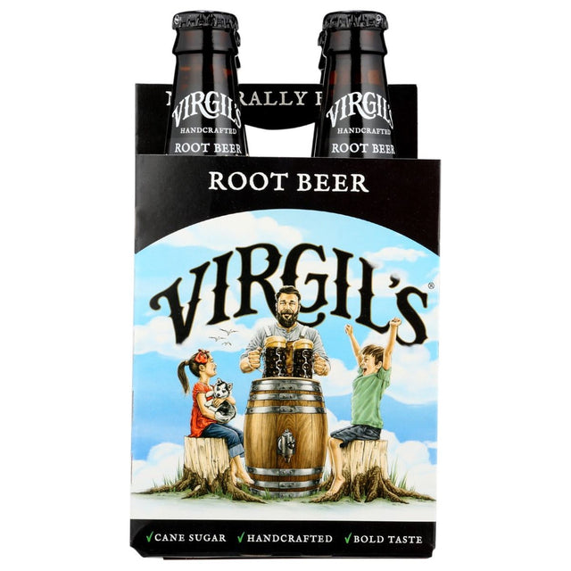 VIRGILS: Handcrafted Root Beer 4Pk, 48 fo - Sunshine Co Op. - #tag1# - #tag2# - #tag3# - #tag4#