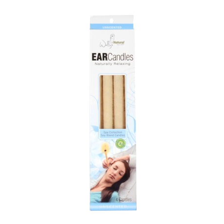 WALLY: Ear Candles Soy Unscented, 4 pc - Sunshine Co Op. - #tag1# - #tag2# - #tag3# - #tag4#