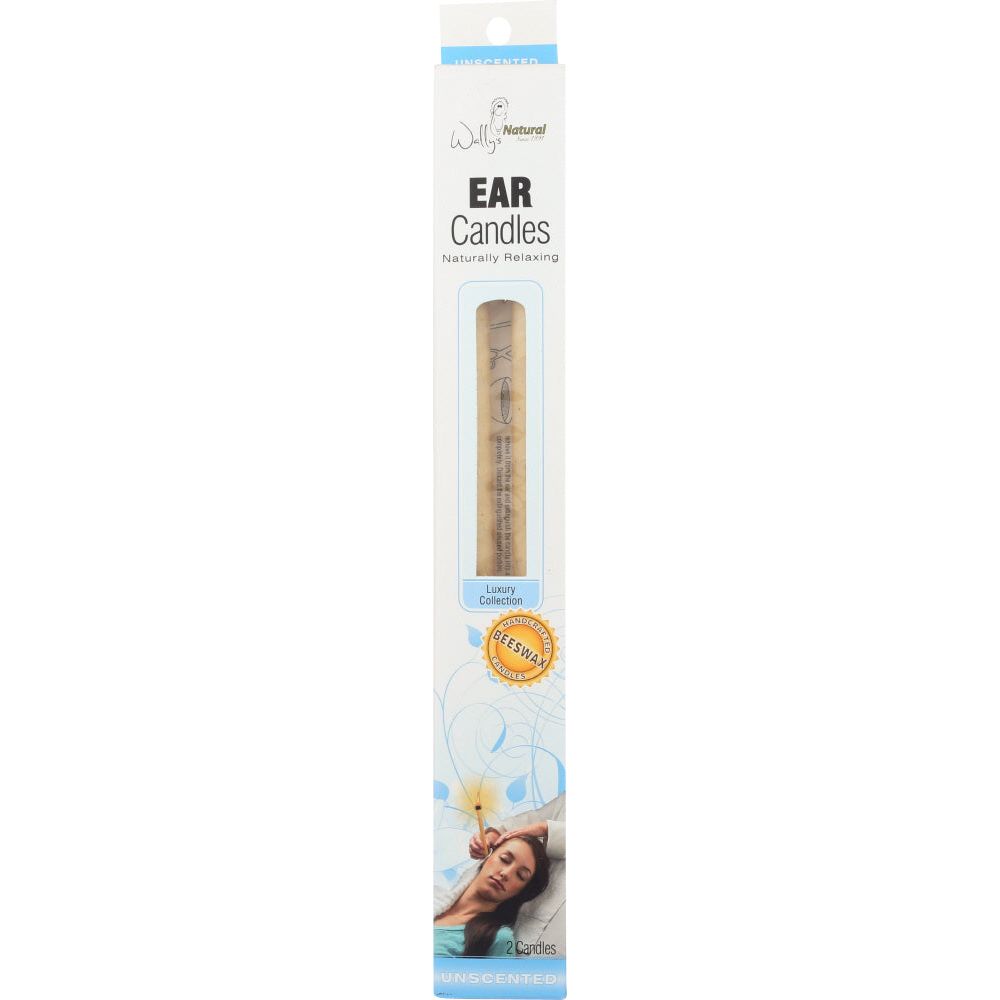 WALLY'S NATURAL PRODUCTS: Unscented Beeswax Ear Candles, 2 Candles - Sunshine Co Op. - #tag1# - #tag2# - #tag3# - #tag4#