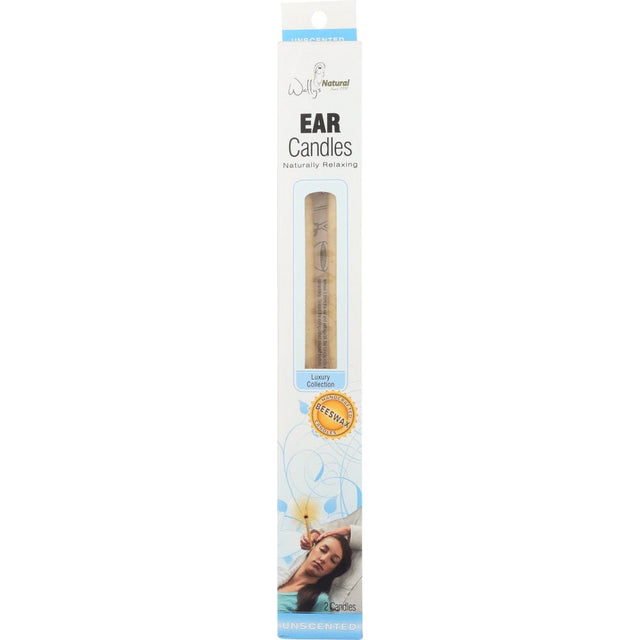 WALLY'S NATURAL PRODUCTS: Unscented Beeswax Ear Candles, 2 Candles - Sunshine Co Op. - #tag1# - #tag2# - #tag3# - #tag4#