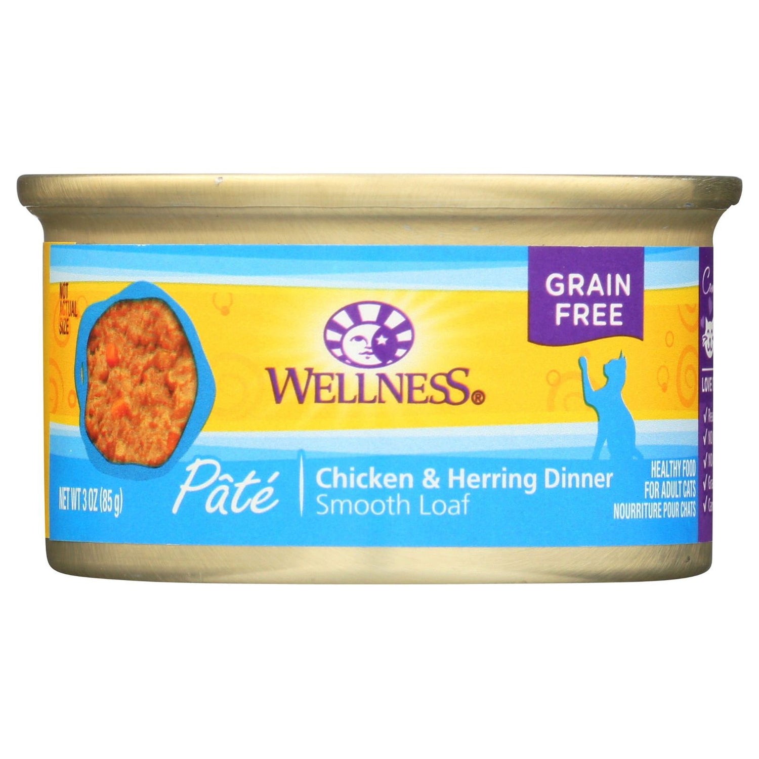 WELLNESS: Complete Health Pate Chicken and Herring Dinner Cat Food, 3 oz - Sunshine Co Op. - #tag1# - #tag2# - #tag3# - #tag4#
